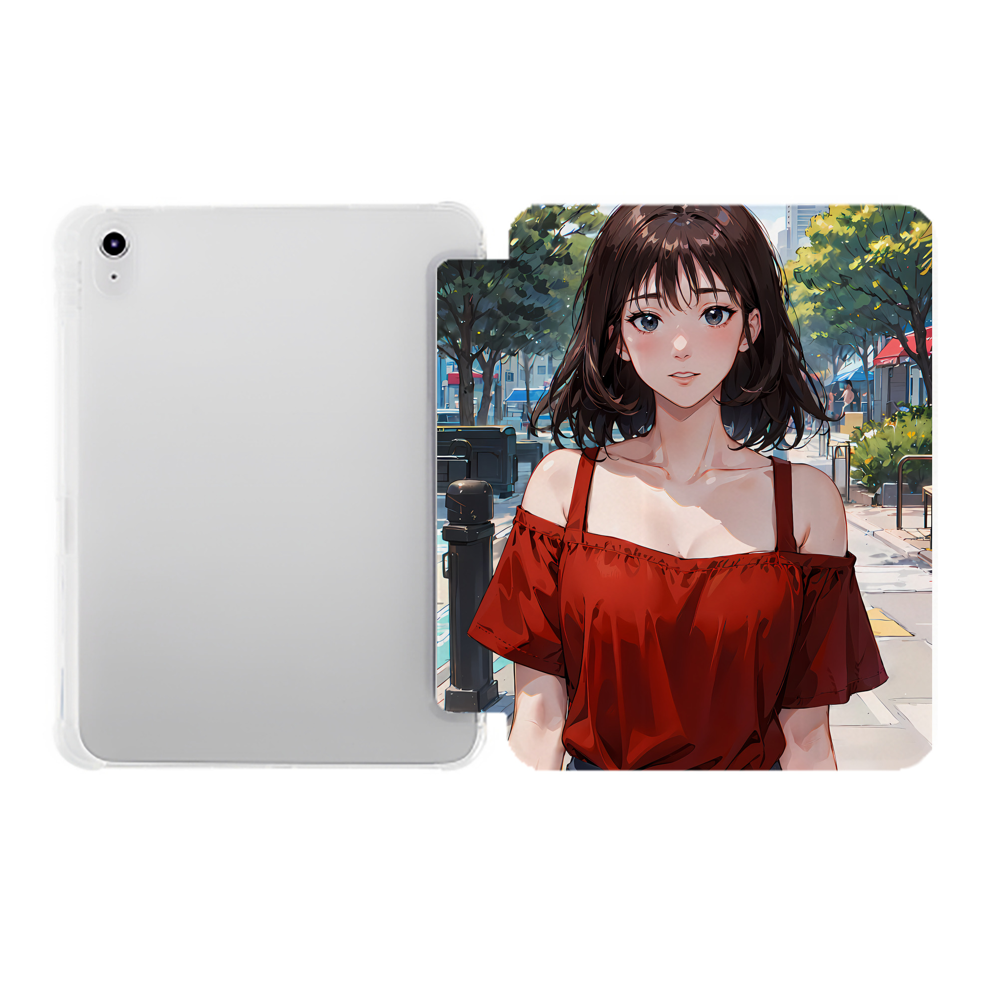 （画像用） SLAM DUNK／スラムダンク IPad ケース ペン収納付き 三つ折りスタンド PUレザー×シリコン 対応機種9.5/10.5/10.9インチ